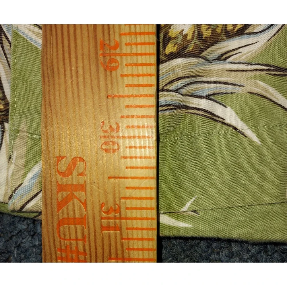 Vtg Chaps Ralph Lauren‎ Shirt Mens Large Pineapple Loop Collar Hawaiian Camp Y2K